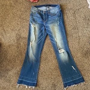 Flying Monkey Platinum distressed flare jeans